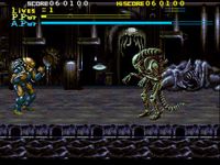 une photo d'Ã©cran de Alien VS Predator (Super Nintendo) sur Nintendo Super Nes